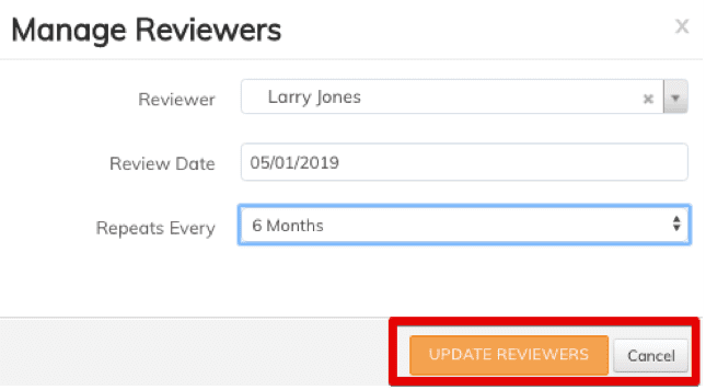 Manage proposal reviewers