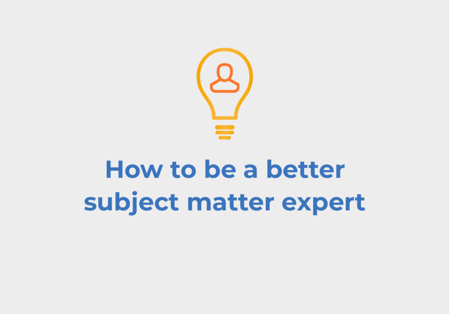 Subject matter expert