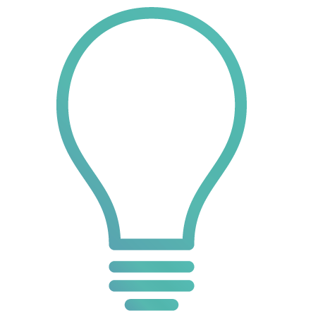 light bulb gradient icon