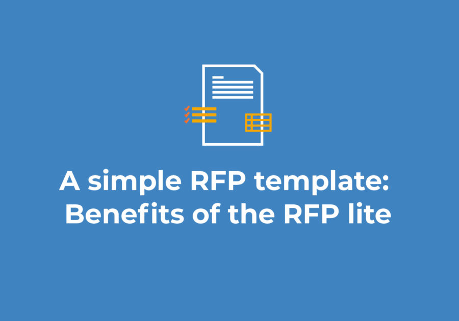 A simple RFP template: Benefits of the RFP lite