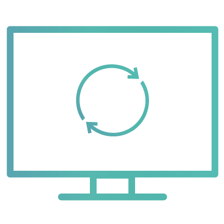 Full circle RFP computer icon