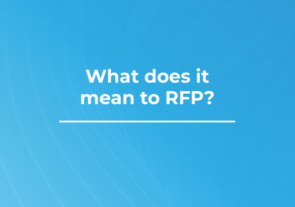 what does it mean to RFP? RFP360