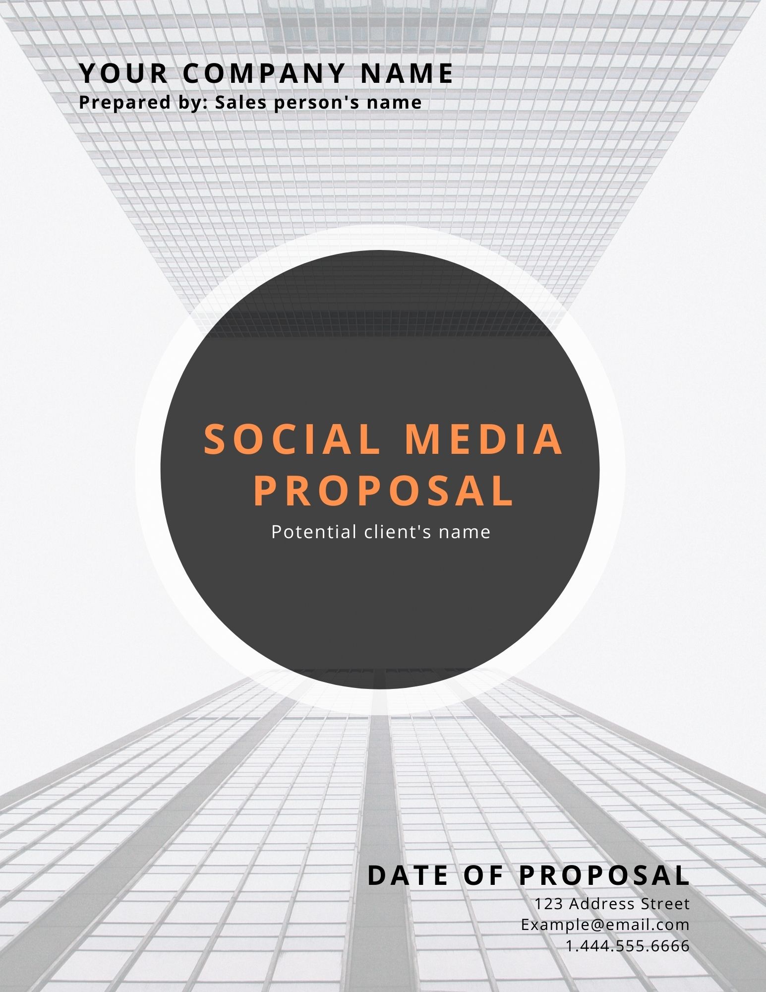 B2B Proposal title page