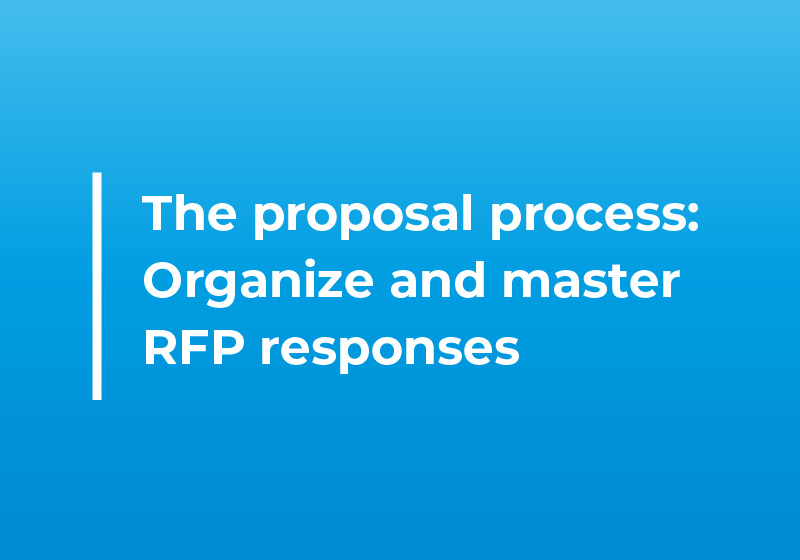 The proposal process blog featured image with title text