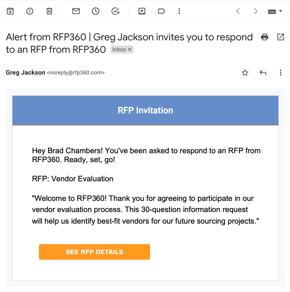 How to write an RFP invitation email to vendors RFP360